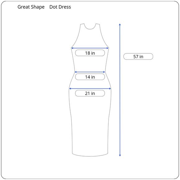 VTG 70s Polka Dot Textured Maxi Dress S/M Mod Retro Girly Union Made Great Shape - Picture 8 of 8